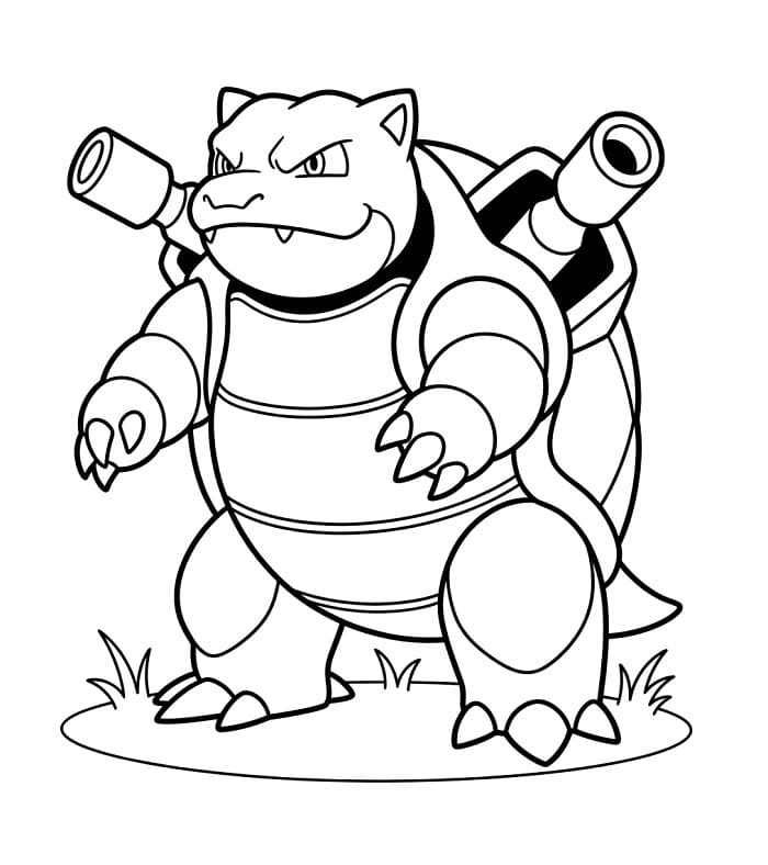 Blastoise Figo da colorare