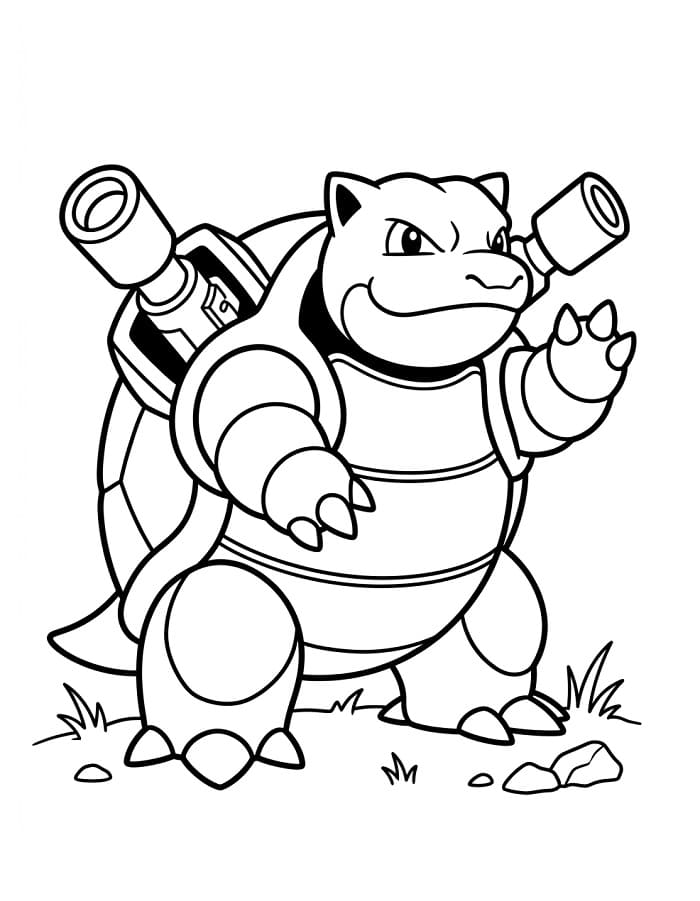 Blastoise da colorare