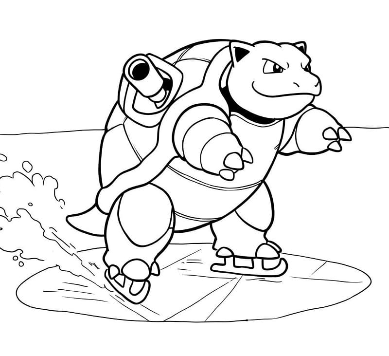 Blastoise Immagine Gratis da colorare