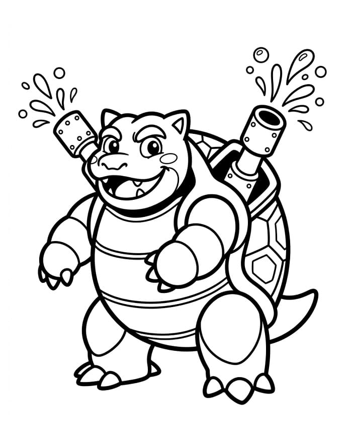 Blastoise Pokemon da colorare