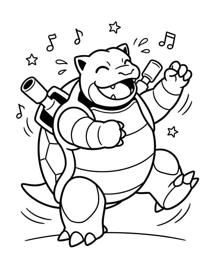 Blastoise Semplice da colorare