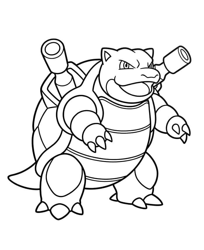 Blastoise Straordinario da colorare