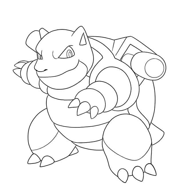 Blastoise da Pokemon da colorare