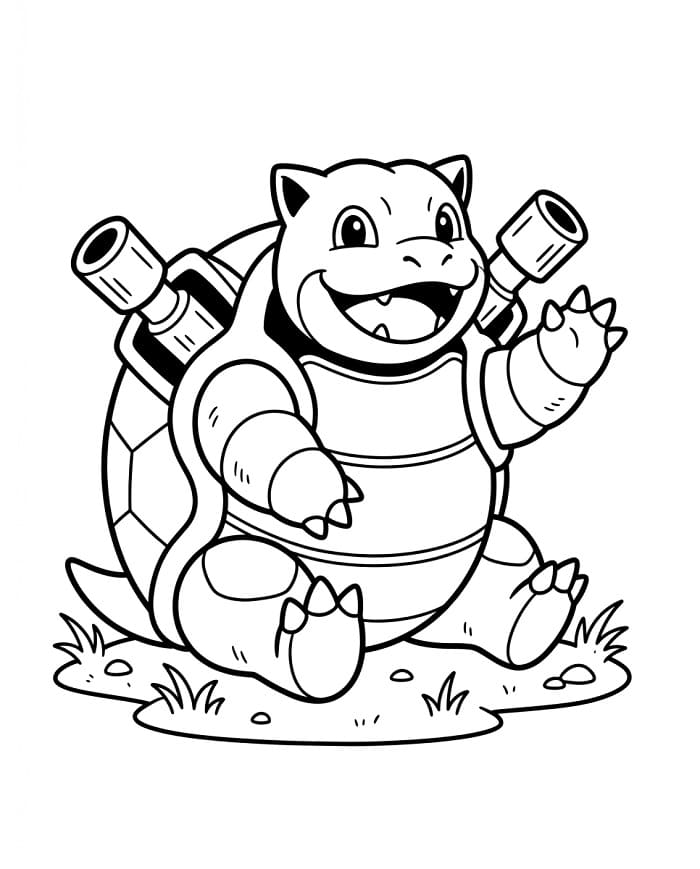 Blastoise dei Pokemon da colorare