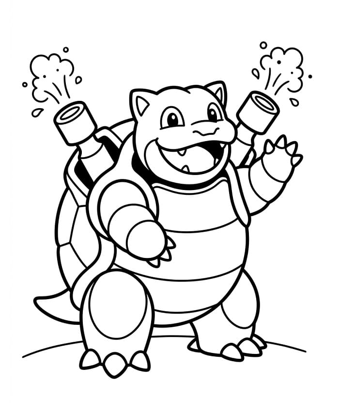 Blastoise in Pokemon da colorare