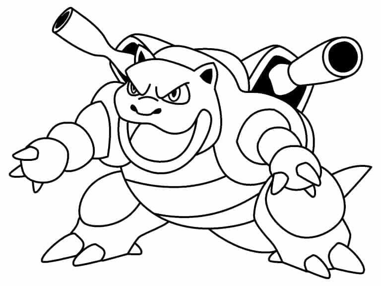 Blastoise per Bimbi da colorare
