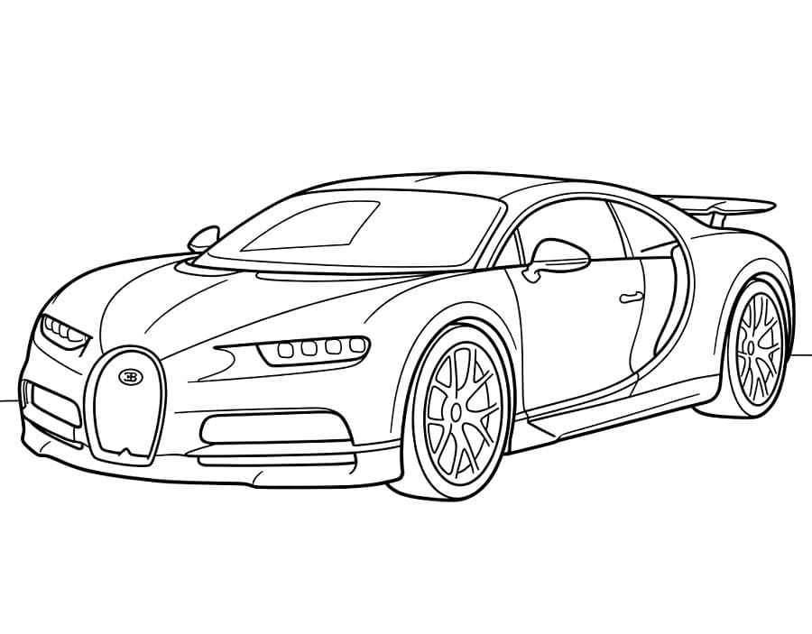 Bugatti Auto Figa da colorare