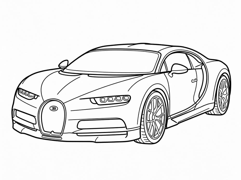 Bugatti Auto da colorare