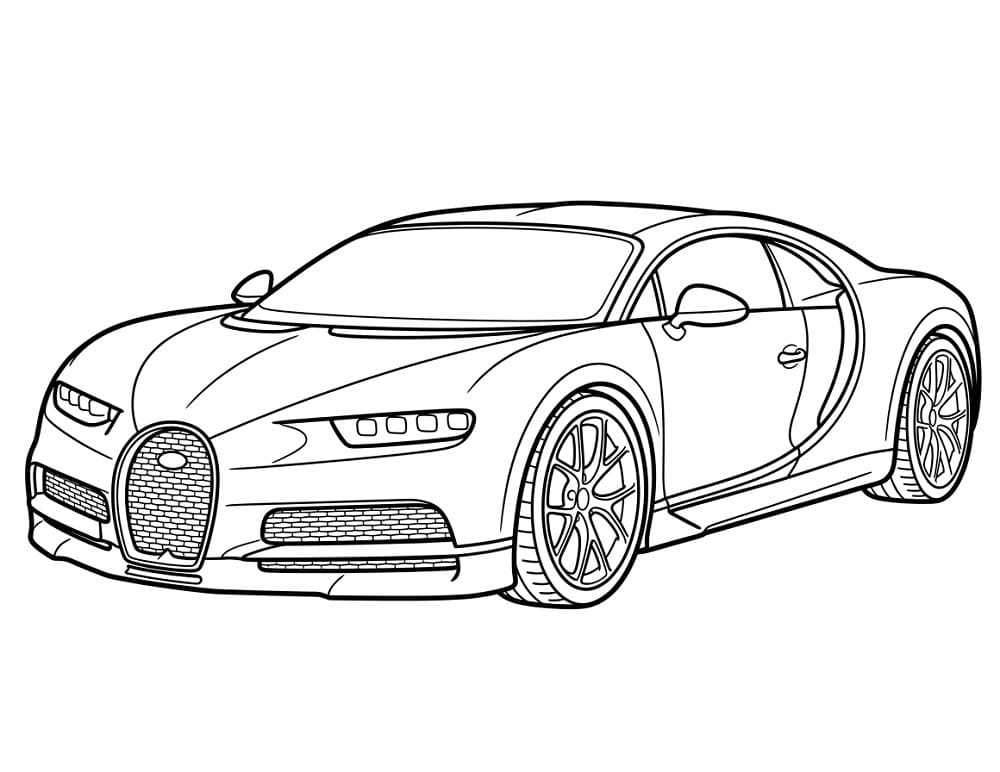Bugatti Facile da colorare