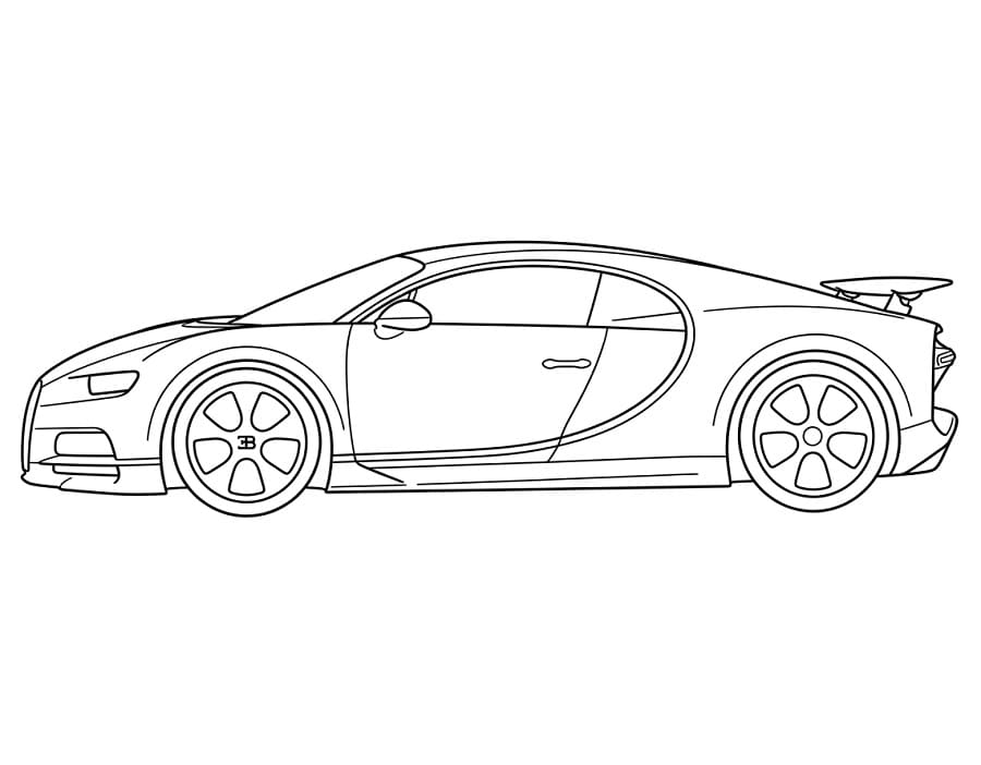 Bugatti Fantastico da colorare