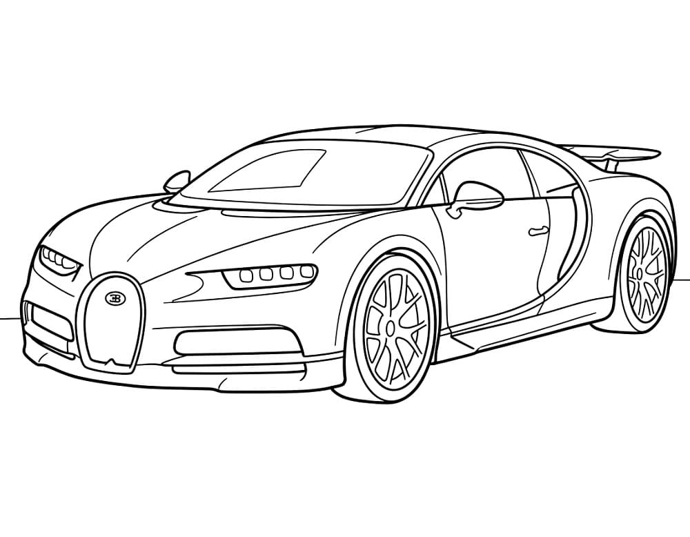 Bugatti Figo da colorare