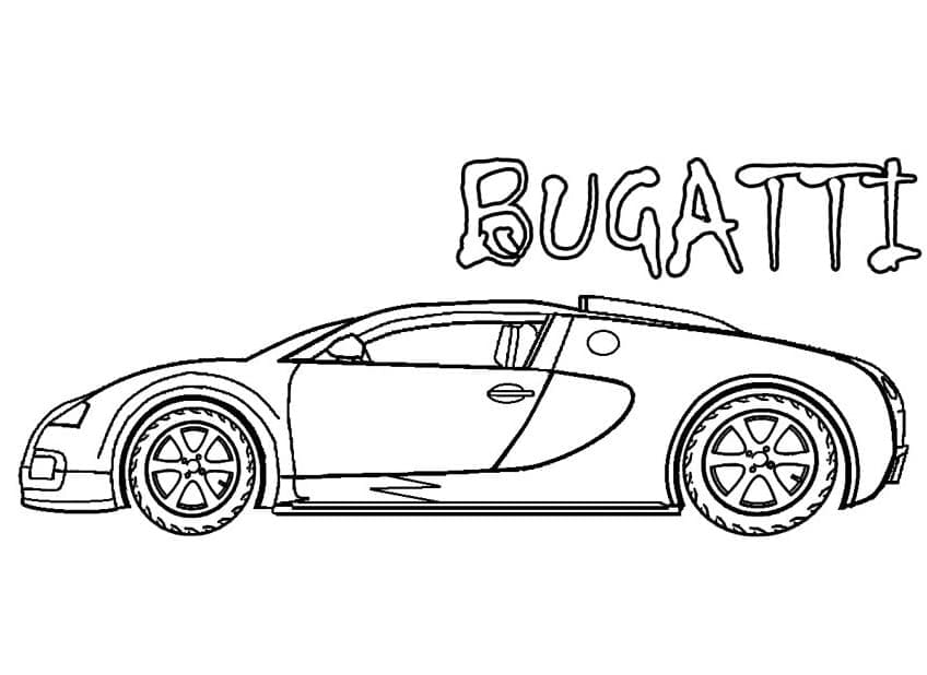 Bugatti Immagine Gratis da colorare