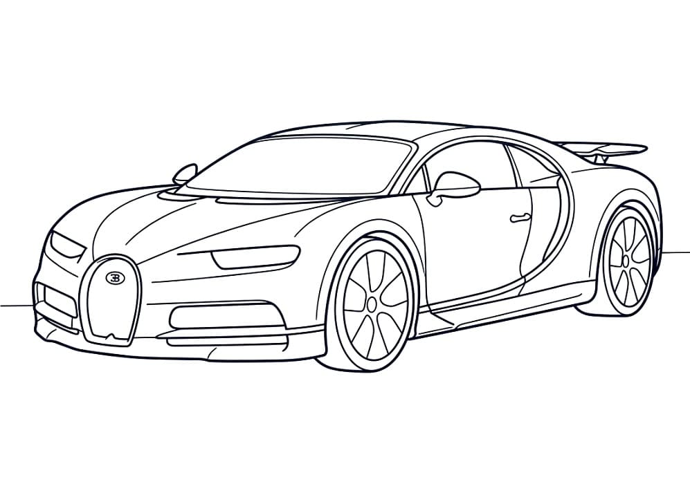 Bugatti da colorare