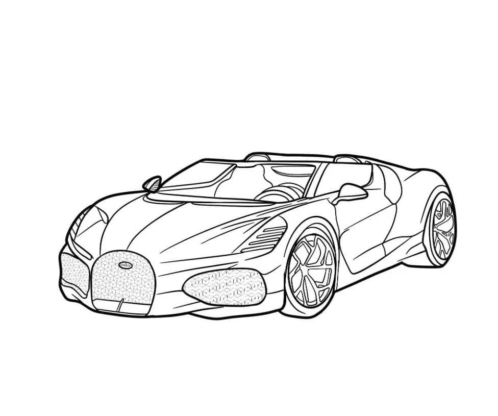 Bugatti Stampabile per Piccoli da colorare