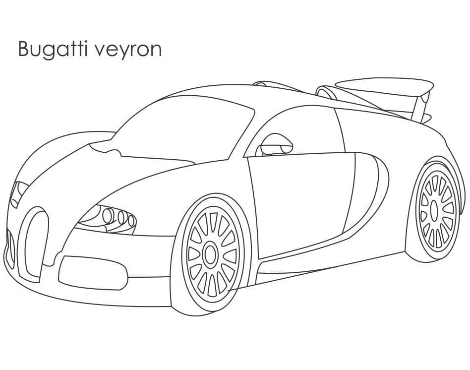 Bugatti Stampabile da colorare