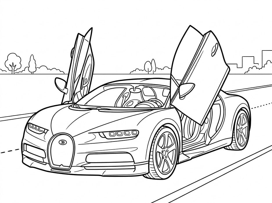 Bugatti da Stampare da colorare