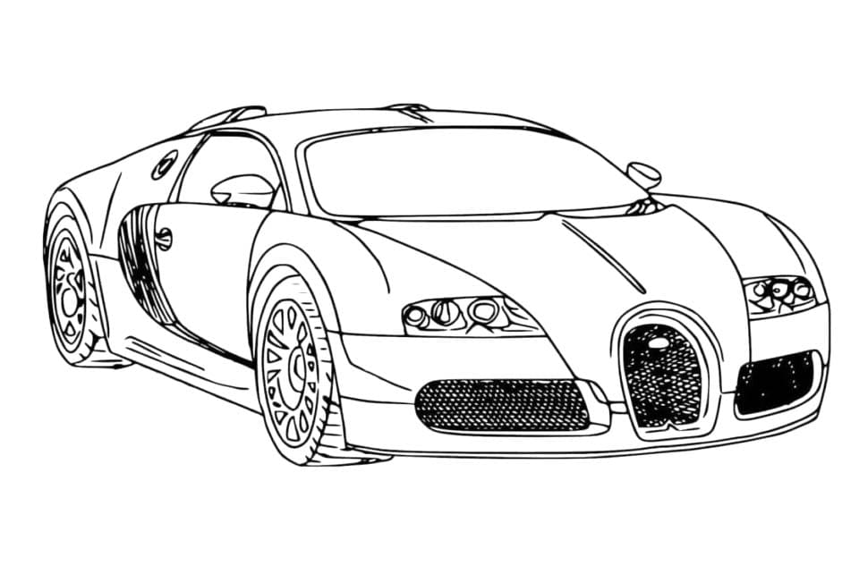 Bugatti per Bimbi da colorare
