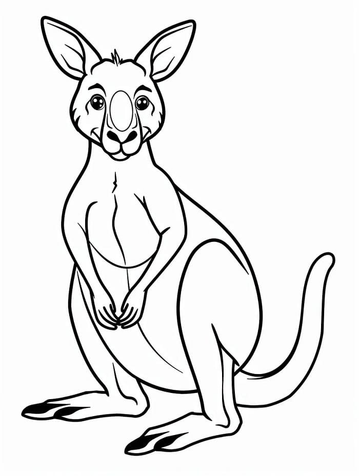 Canguro Straordinario da colorare