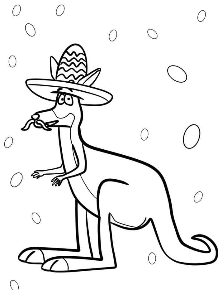 Canguro per Bimbi da colorare