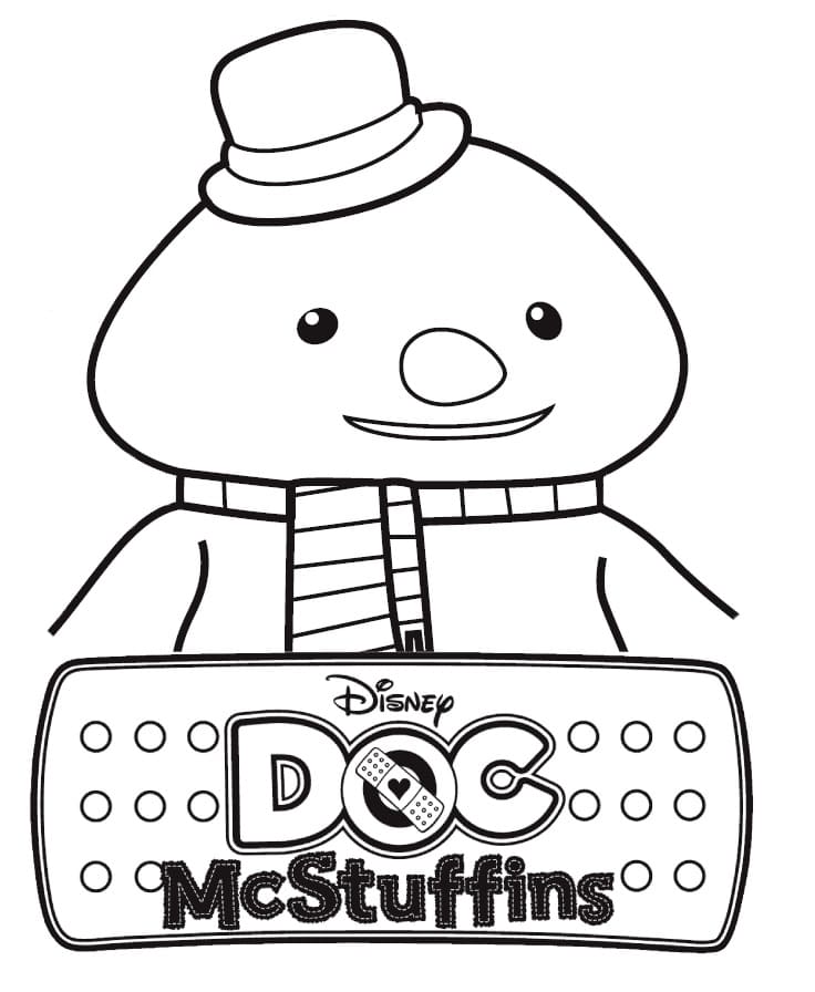 Chilly Dottoressa Peluche da colorare