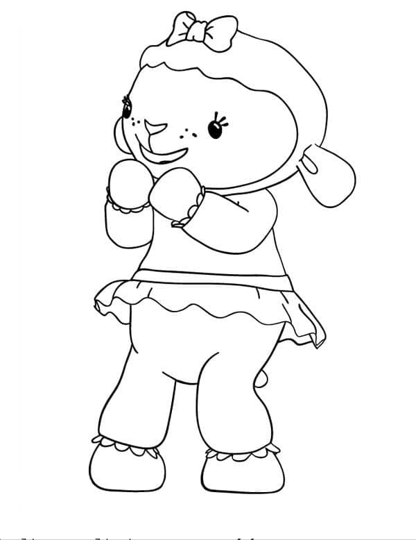 Dottoressa Peluche Lambie da colorare
