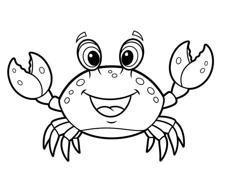 Granchio Animale da colorare