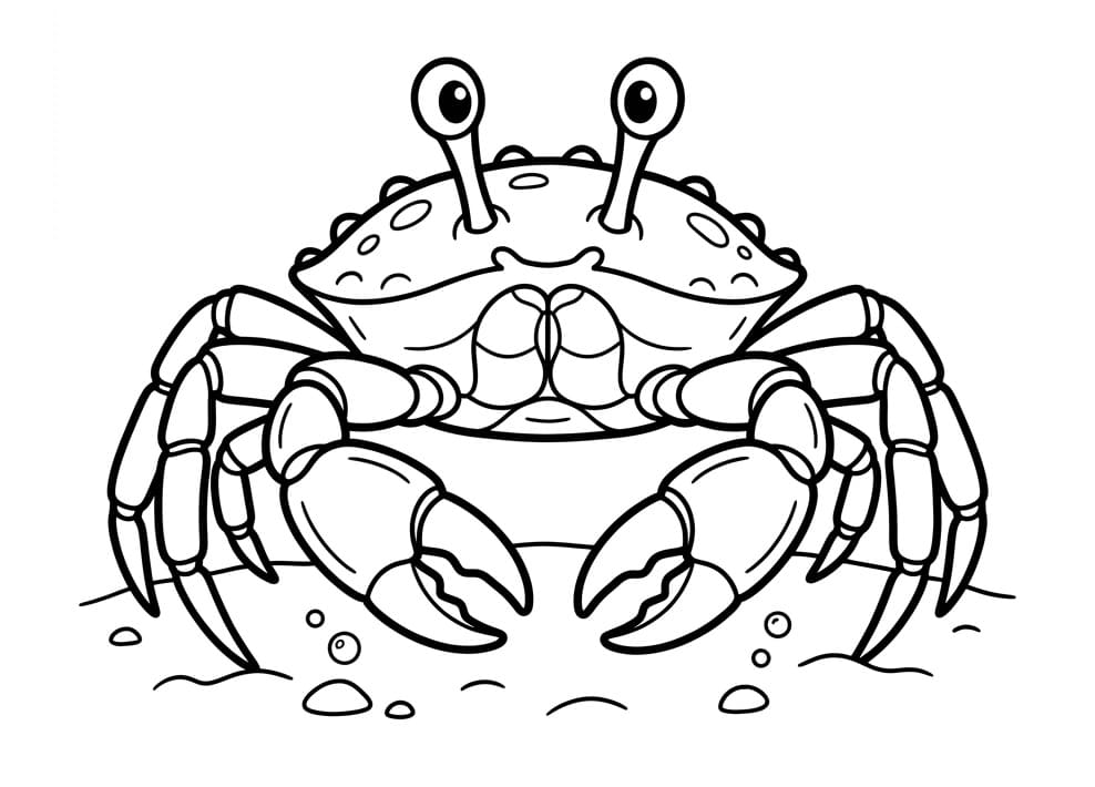 Granchio Carino da colorare