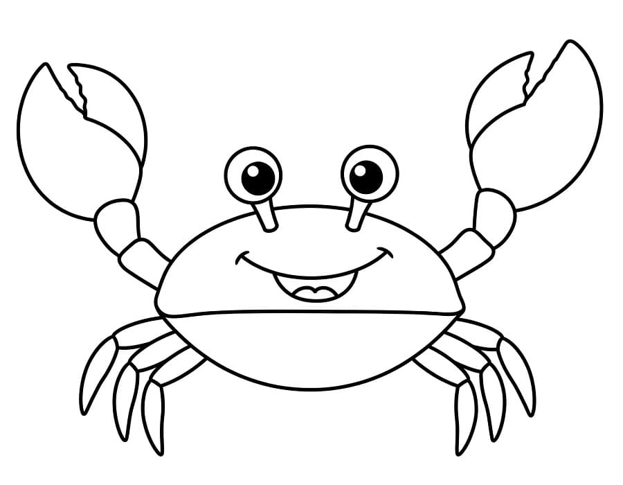 Granchio Gratis Stampabile da colorare