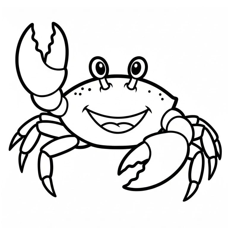 Granchio Gratuito da colorare