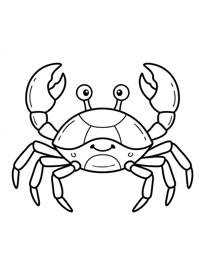 Granchio Normale da colorare