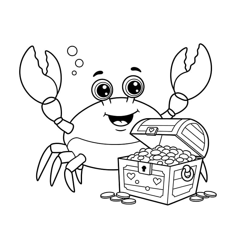 Granchio Omaggio da colorare