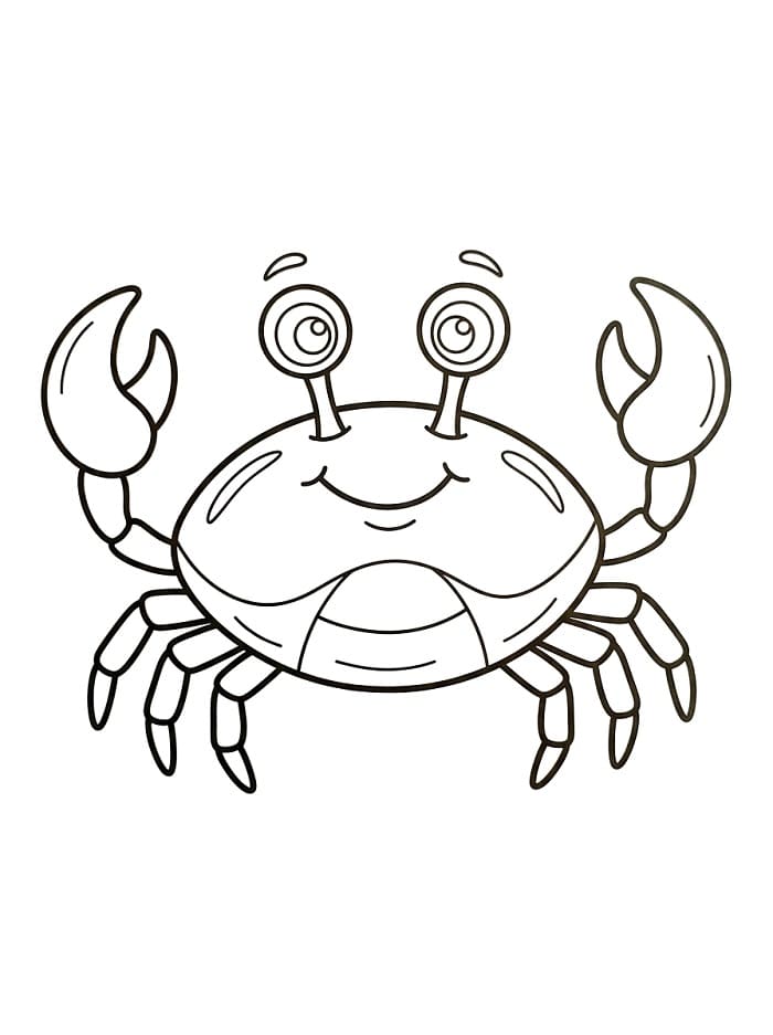 Granchio Piccolo da colorare