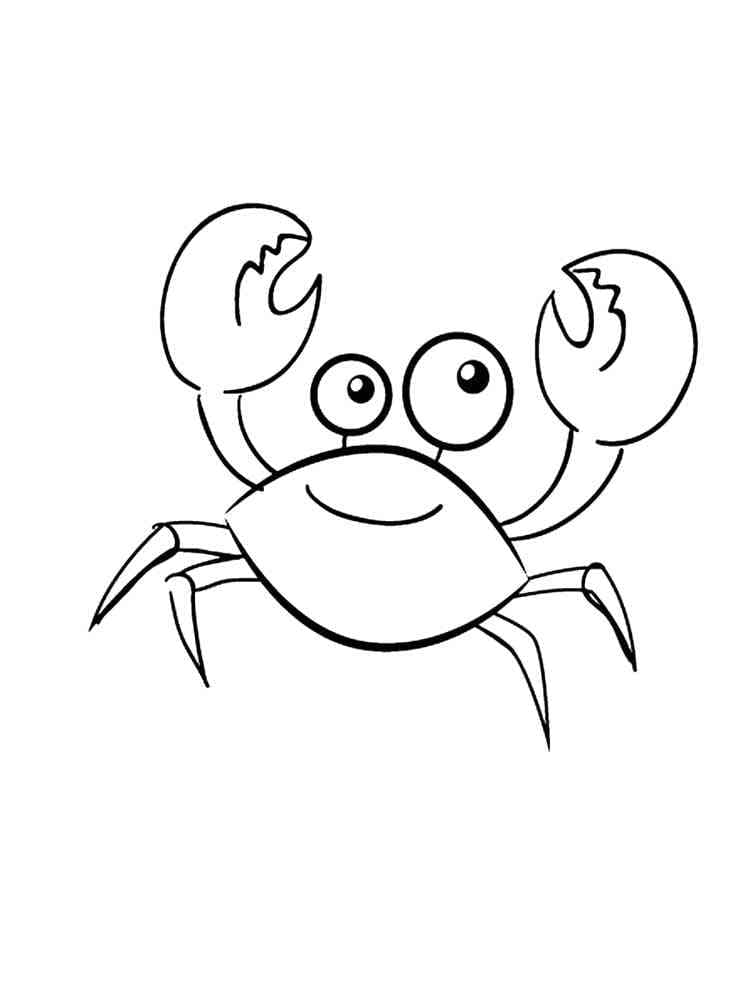 Granchio Stampabile per Piccoli da colorare