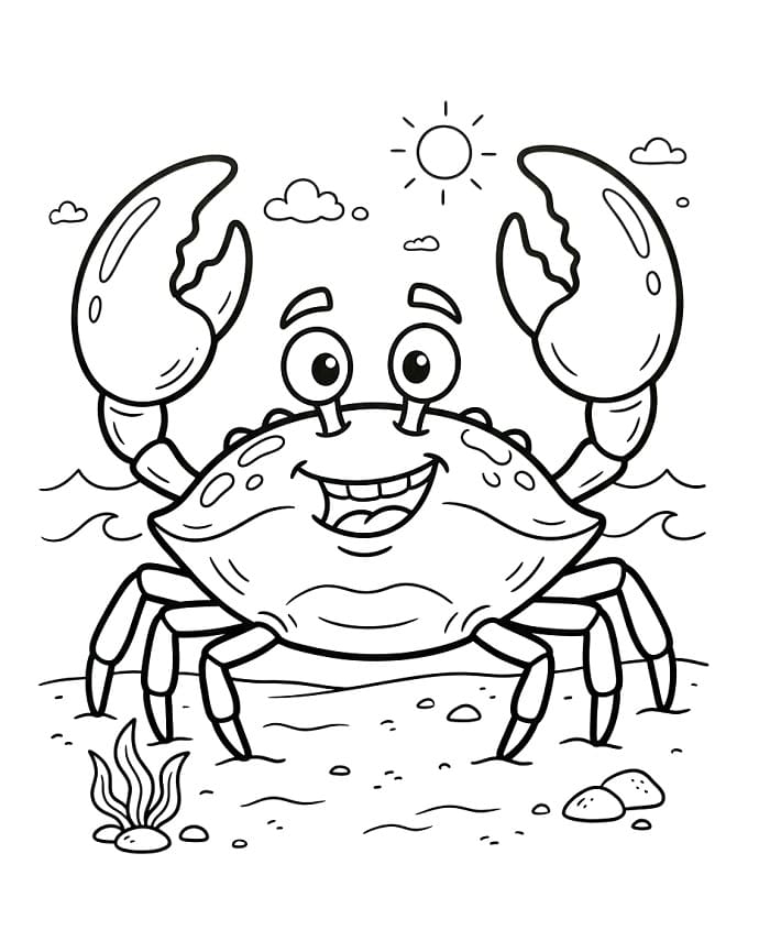 Granchio Tenerissimo da colorare
