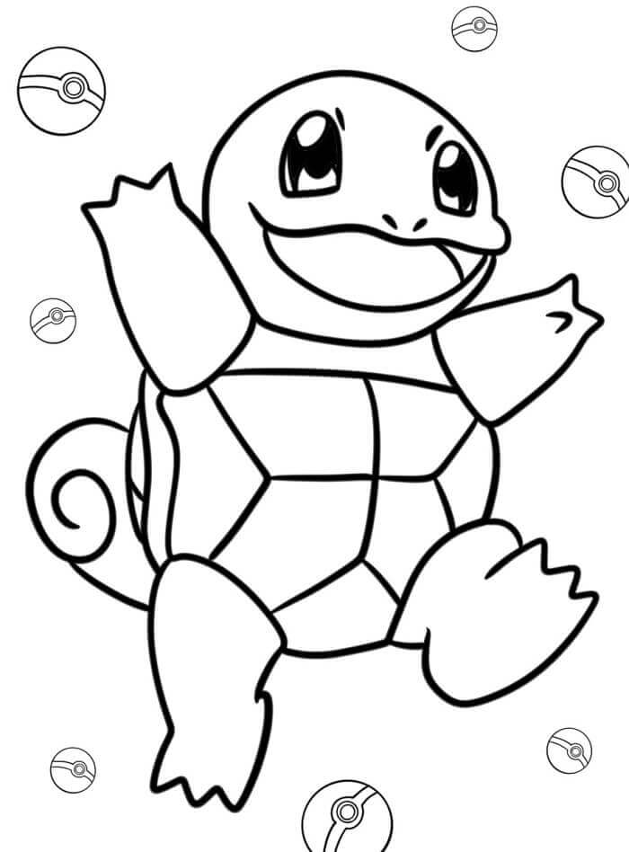 Gratis Immagine Squirtle da colorare