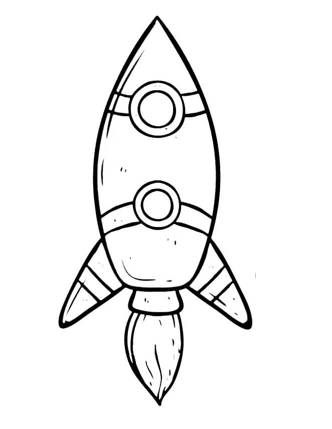 Gratis Razzo Stampabile da colorare