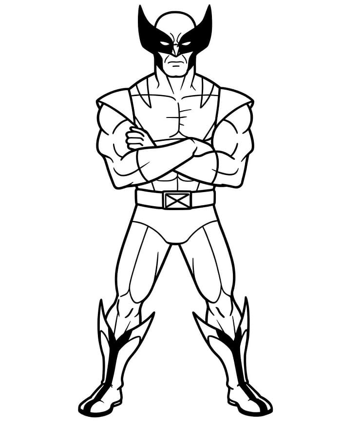 Gratis Wolverine per Bimbi da colorare