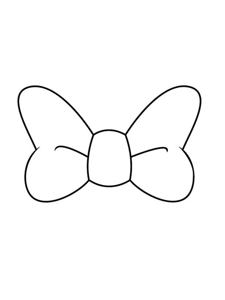 Gratis fiocco per bambini da colorare