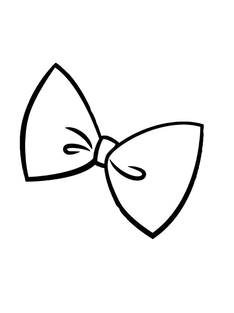 Gratis immagine di fiocco da colorare