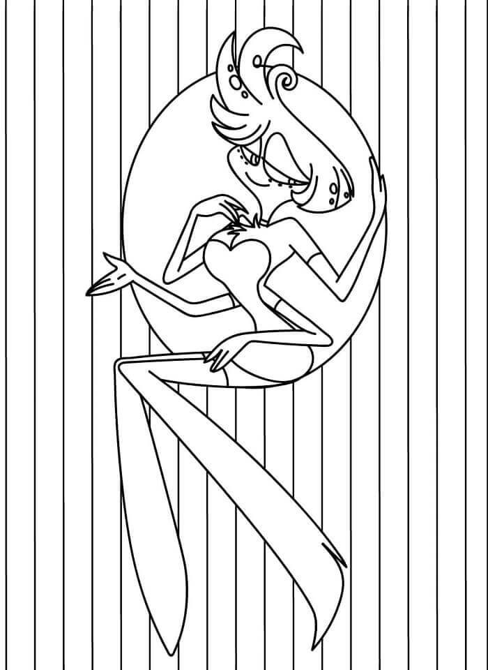 Hazbin Hotel Stampabile per Bambini da colorare