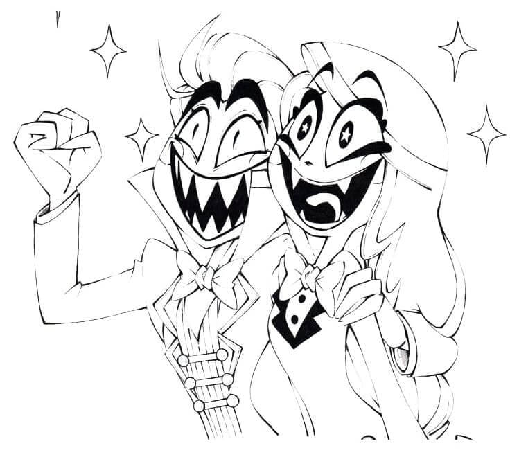 Hazbin Hotel Straordinario da colorare