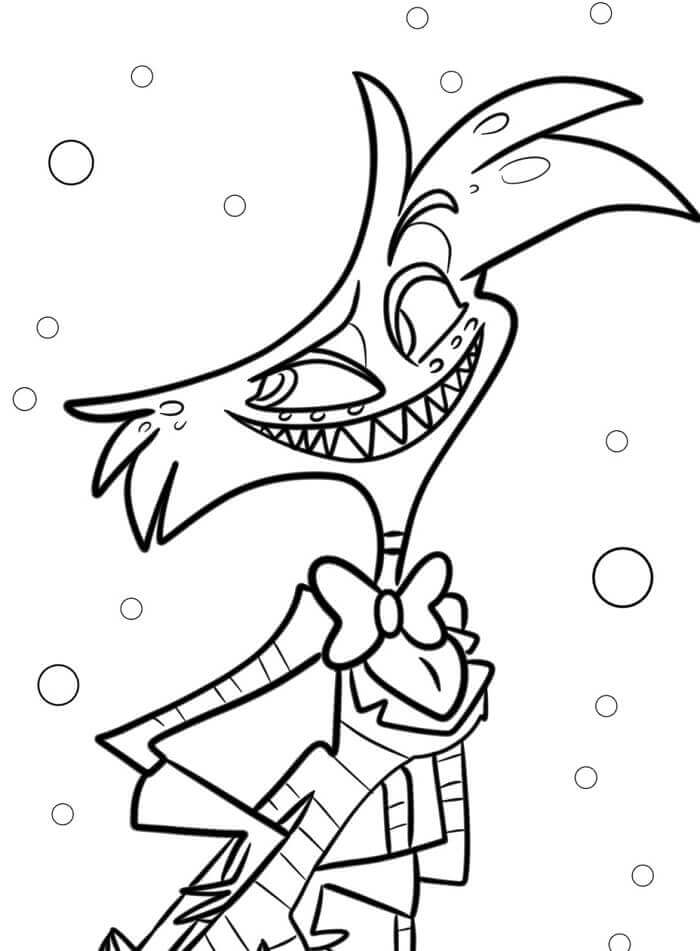 Hazbin Hotel per Bimbi di 2 Anni da colorare