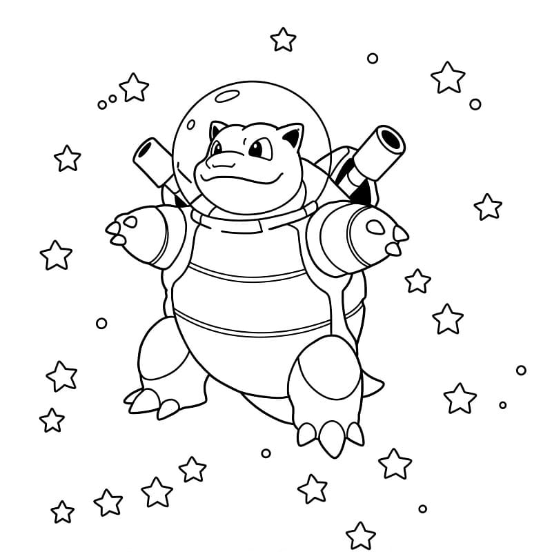 Immagine Blastoise da colorare