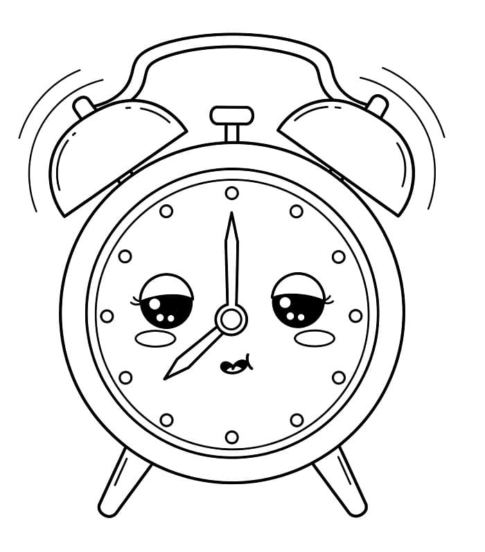 Immagine Orologio da colorare