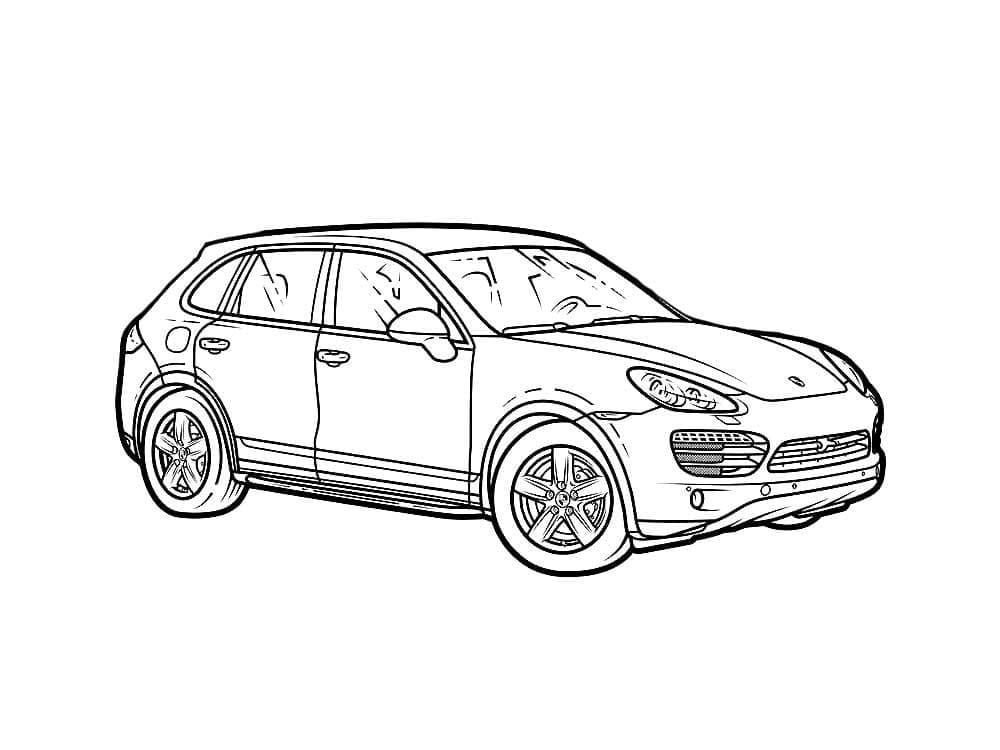 Immagine Porsche gratis da colorare