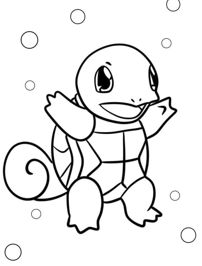 Immagine Squirtle da colorare