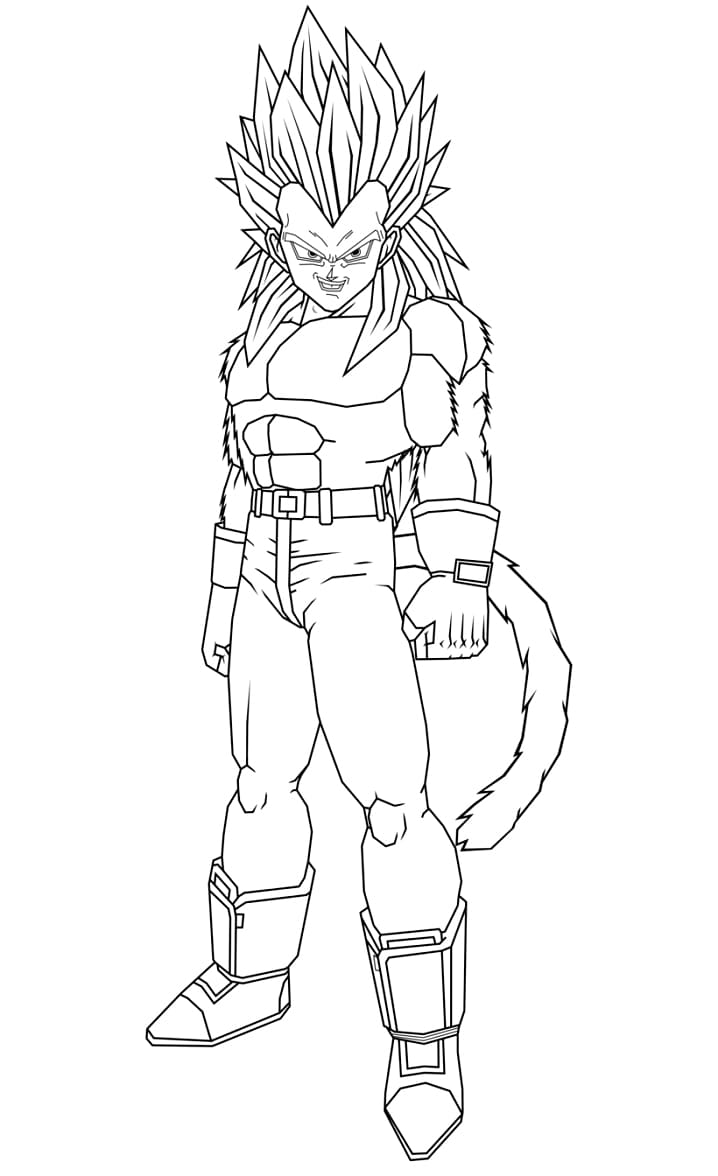 Immagine Stampabile Vegeta da colorare
