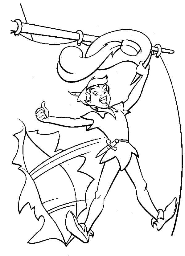 Immagine di Peter Pan gratis da colorare