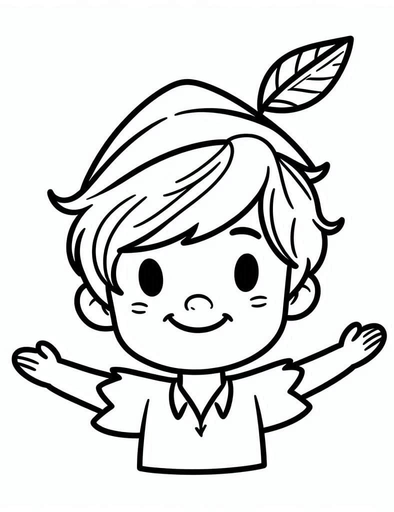Immagine di Peter Pan da colorare