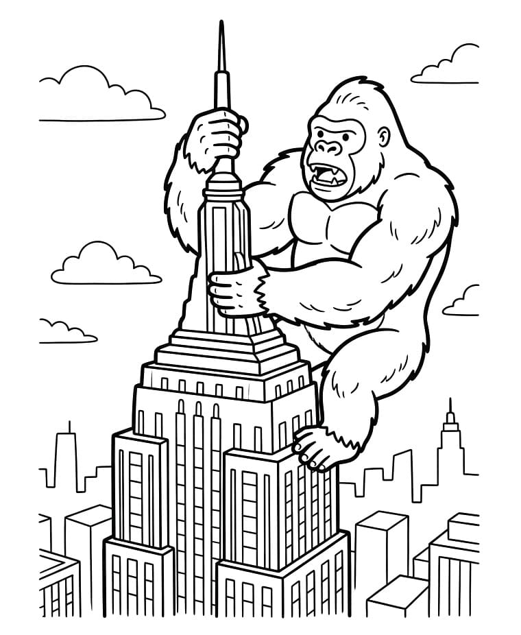 King Kong Figo da colorare